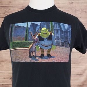 DREAMWORKS SHREK MOVIE PROMO DONKEY MIKE MEYERS EDDIE MURPHY TSHIRT SZ M